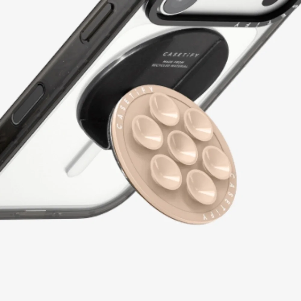 casetify - Snap & Stick Grip Stand - Oat
